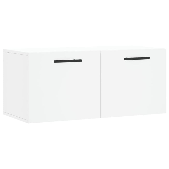 Mobile a Parete Bianco 80x36,5x35 cm in Legno Multistrato 830100