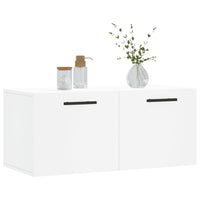 Mobile a Parete Bianco 80x36,5x35 cm in Legno Multistrato 830100