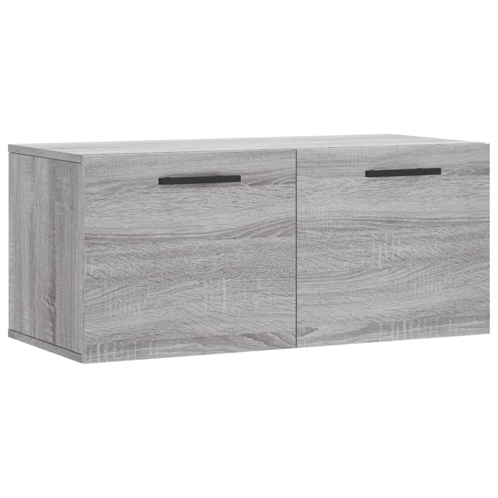 Mobile a Parete Grigio Sonoma 80x36,5x35cm in Legno Multistrato 830106