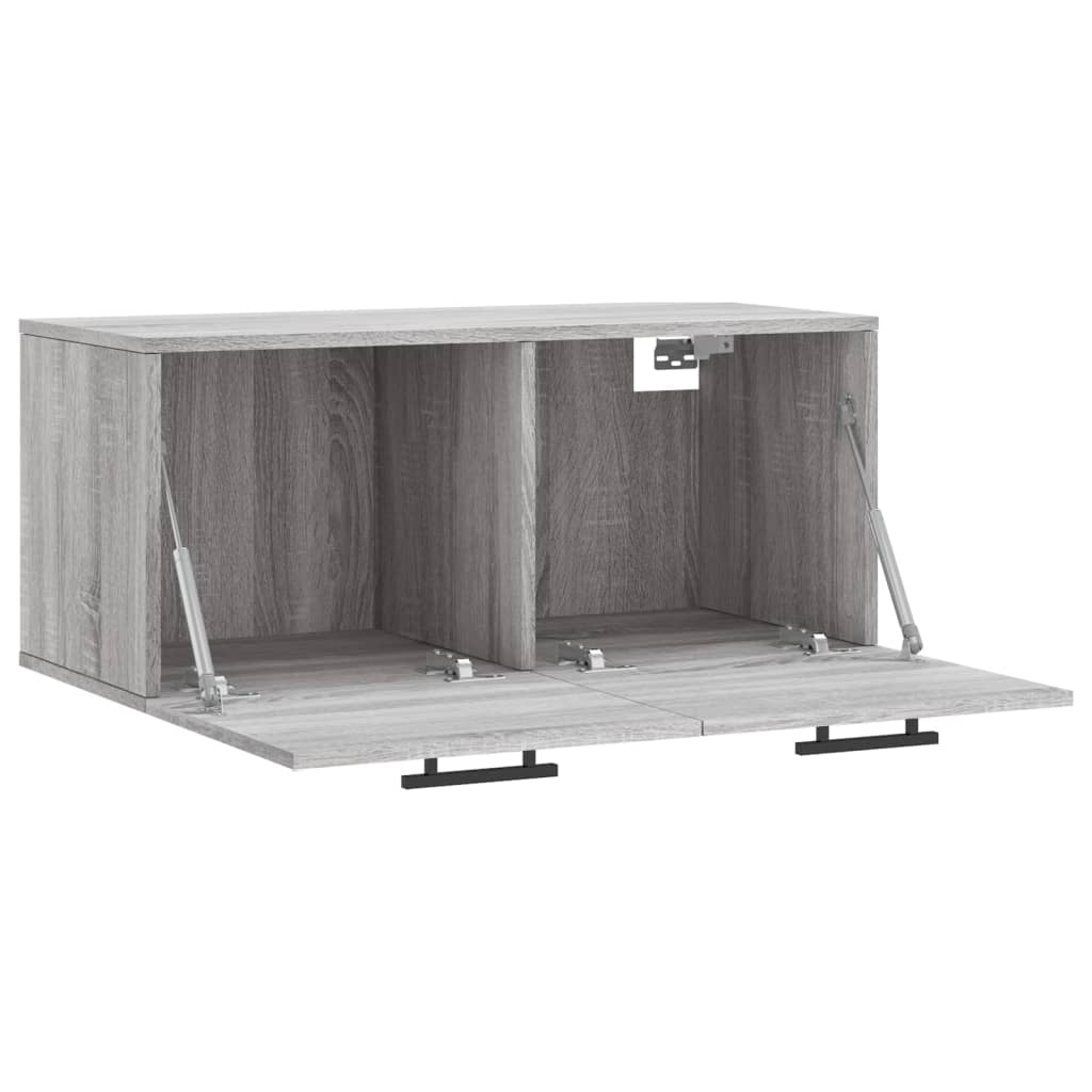 Mobile a Parete Grigio Sonoma 80x36,5x35cm in Legno Multistrato 830106