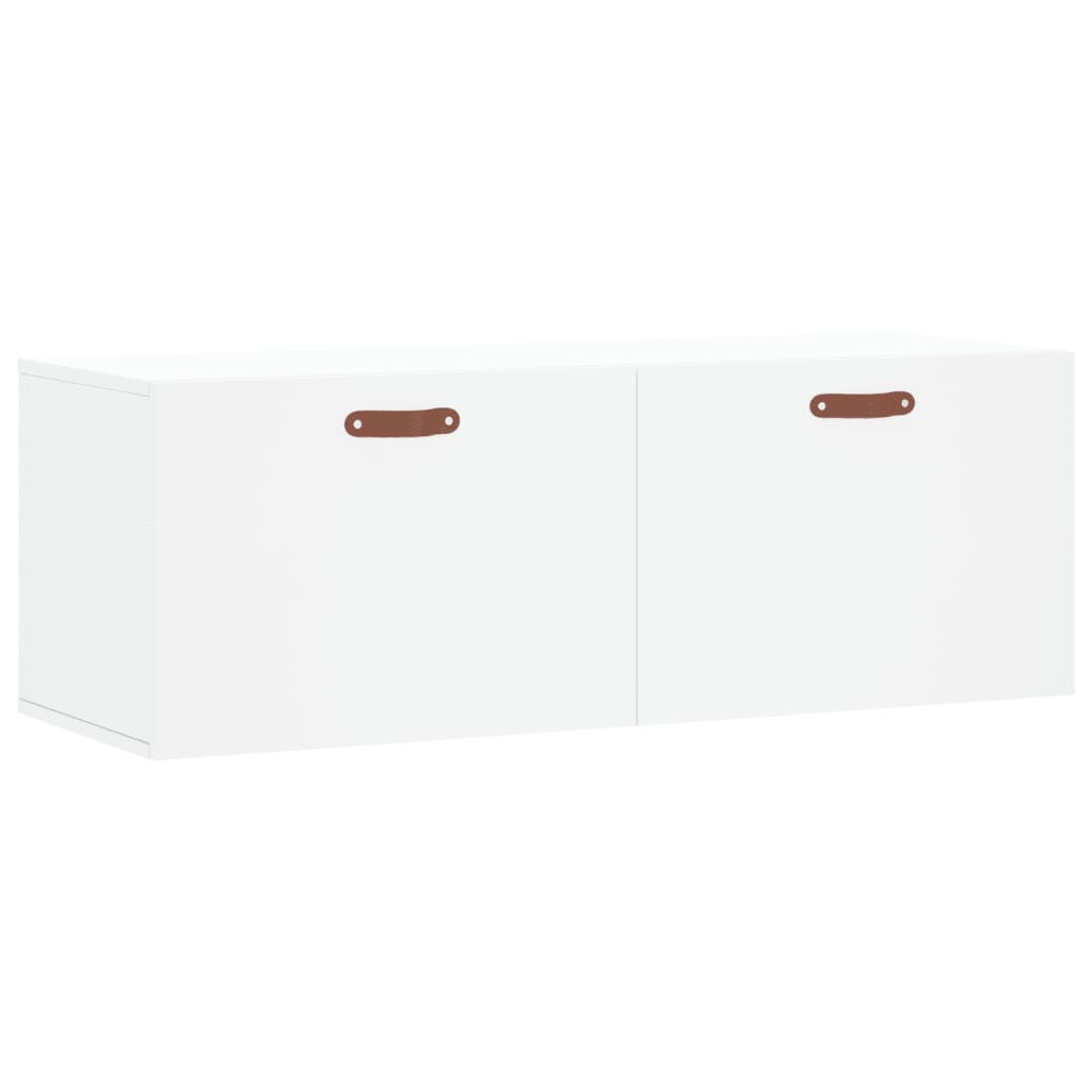 Mobile a Parete Bianco 100x36,5x35 cm in Legno Multistratocod mxl 102919