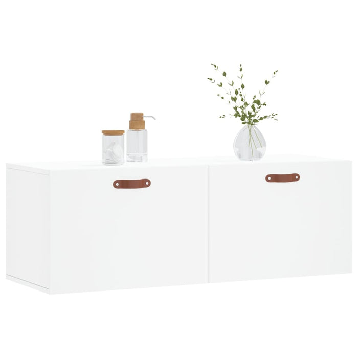 Mobile a Parete Bianco 100x36,5x35 cm in Legno Multistratocod mxl 102919