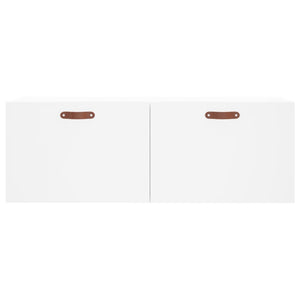 Mobile a Parete Bianco 100x36,5x35 cm in Legno Multistrato 830108