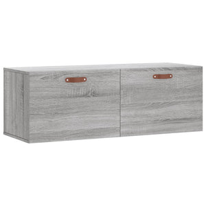 Mobile a Parete Grigio Sonoma 100x36,5x35 cm Legno Multistrato 830114