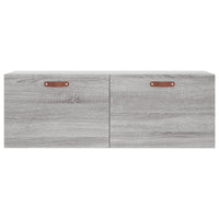 Mobile a Parete Grigio Sonoma 100x36,5x35 cm Legno Multistrato 830114