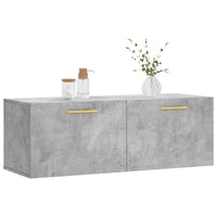 Mobile a Parete Grigio Cemento 100x36,5x35 cm Legno Multistrato 830120