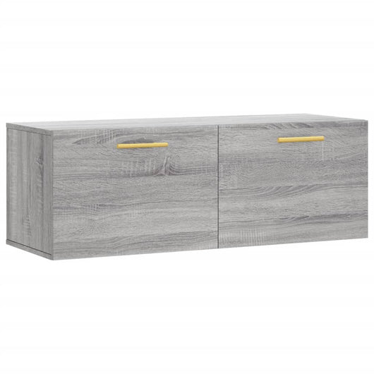 Mobile a Parete Grigio Sonoma 100x36,5x35 cm Legno Multistrato 830122