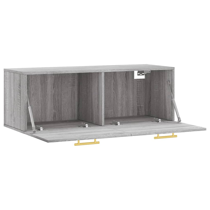 Mobile a Parete Grigio Sonoma 100x36,5x35 cm Legno Multistrato 830122