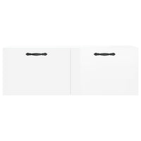 Mobile a Parete Bianco Lucido 100x36,5x35 cm Legno Multistrato 830126