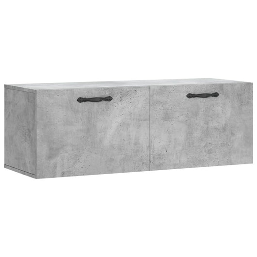 Mobile a Parete Grigio Cemento 100x36,5x35 cm Legno Multistrato 830128