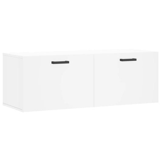 Mobile a Parete Bianco 100x36,5x35 cm in Legno Multistrato 830132