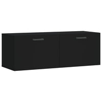 Mobile a Parete Nero 100x36,5x35 cm in Legno Multistratocod mxl 127162