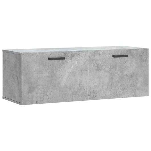 Mobile a Parete Grigio Cemento 100x36,5x35 cm Legno Multistrato 830136