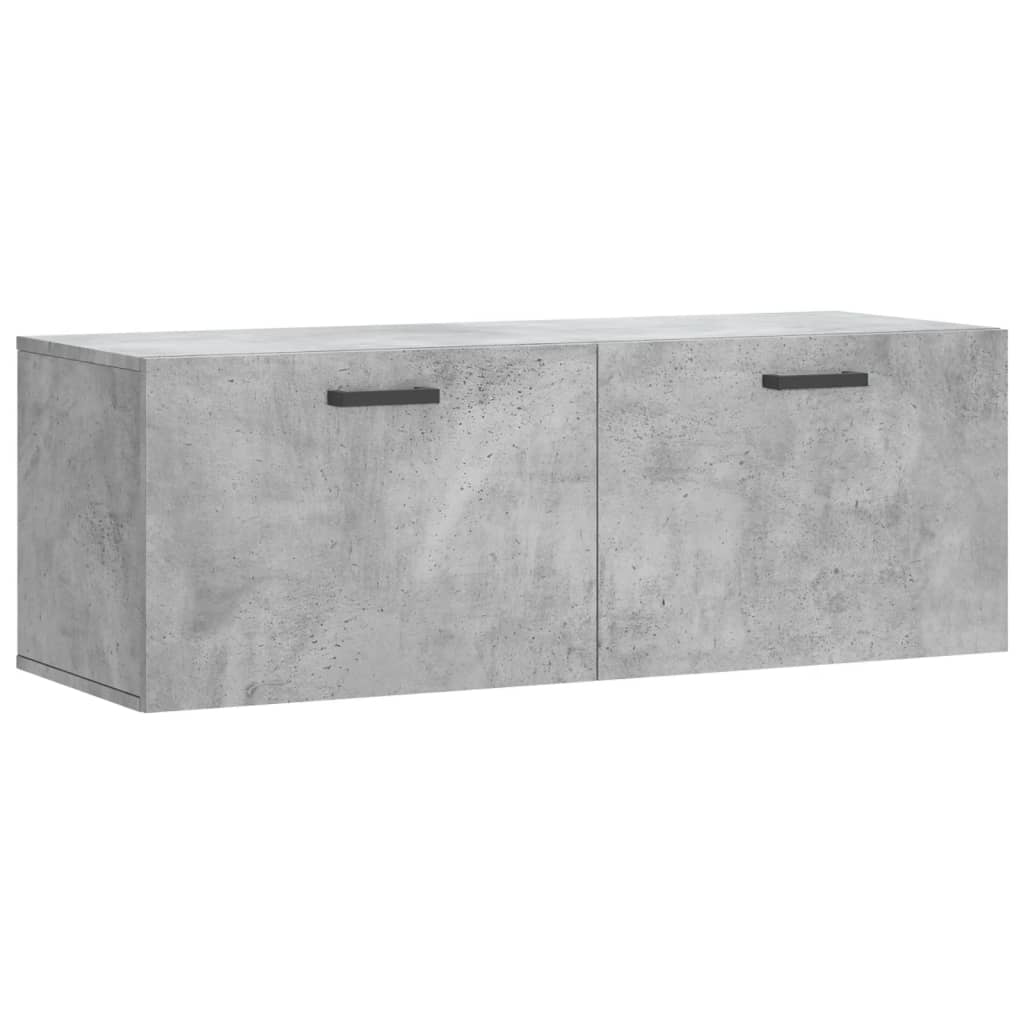 Mobile a Parete Grigio Cemento 100x36,5x35 cm Legno Multistratocod mxl 104039