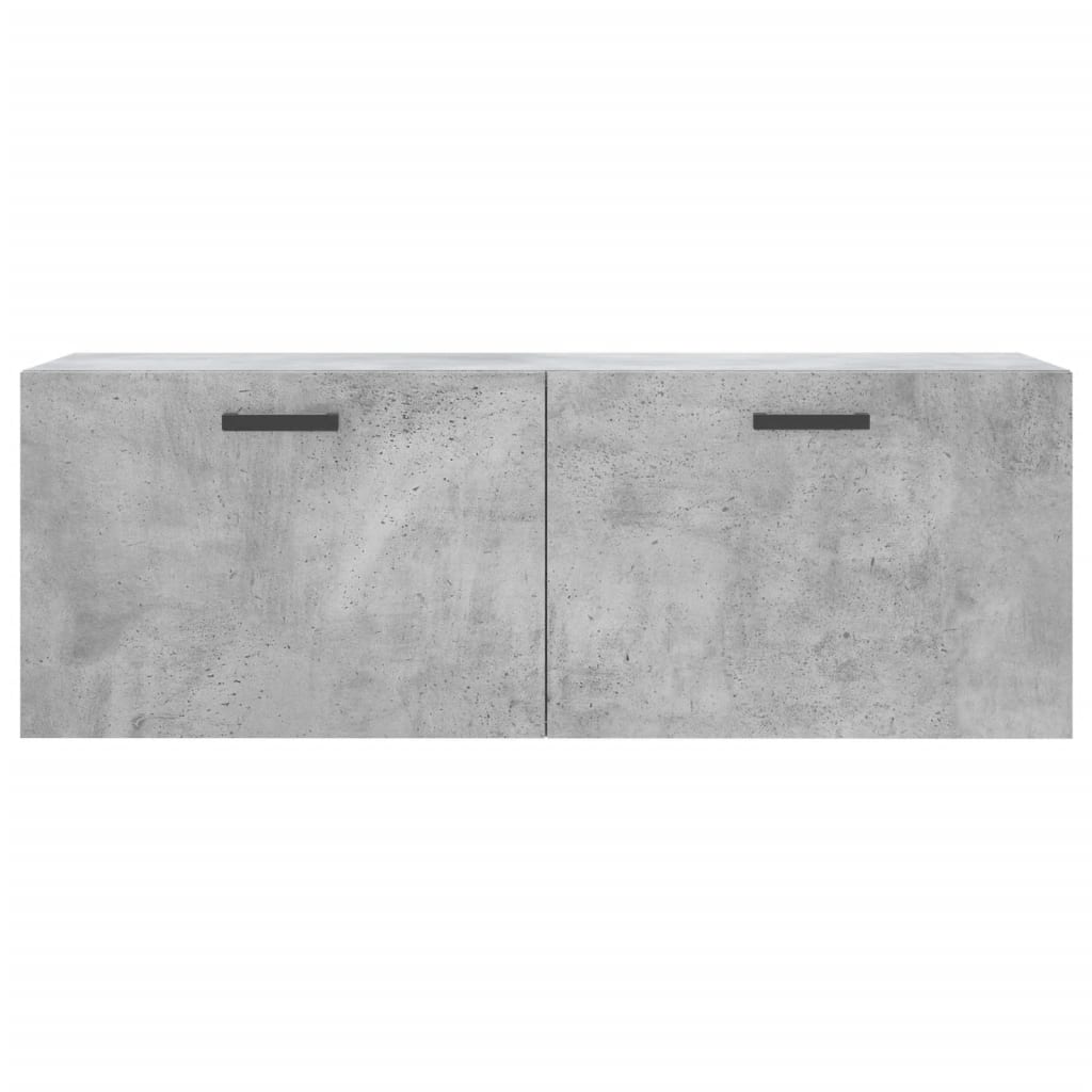 Mobile a Parete Grigio Cemento 100x36,5x35 cm Legno Multistrato 830136