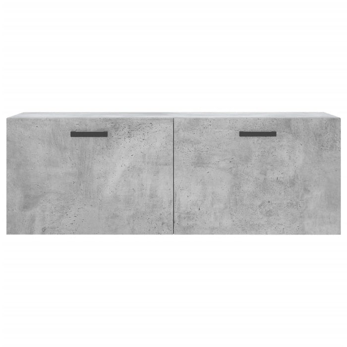 Mobile a Parete Grigio Cemento 100x36,5x35 cm Legno Multistrato 830136