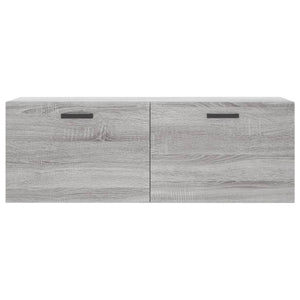 Mobile a Parete Grigio Sonoma 100x36,5x35 cm Legno Multistrato 830138