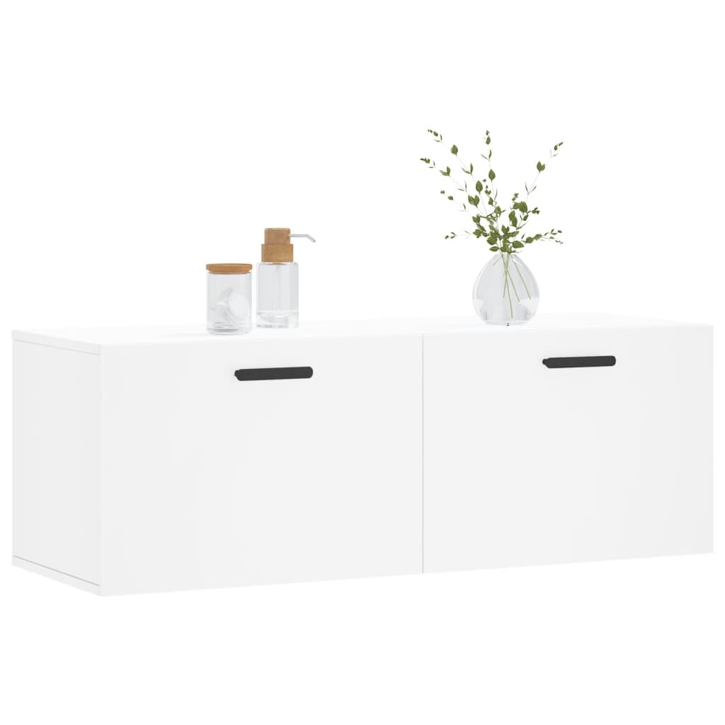 Mobile a Parete Bianco 100x36,5x35 cm in Legno Multistratocod mxl 79686