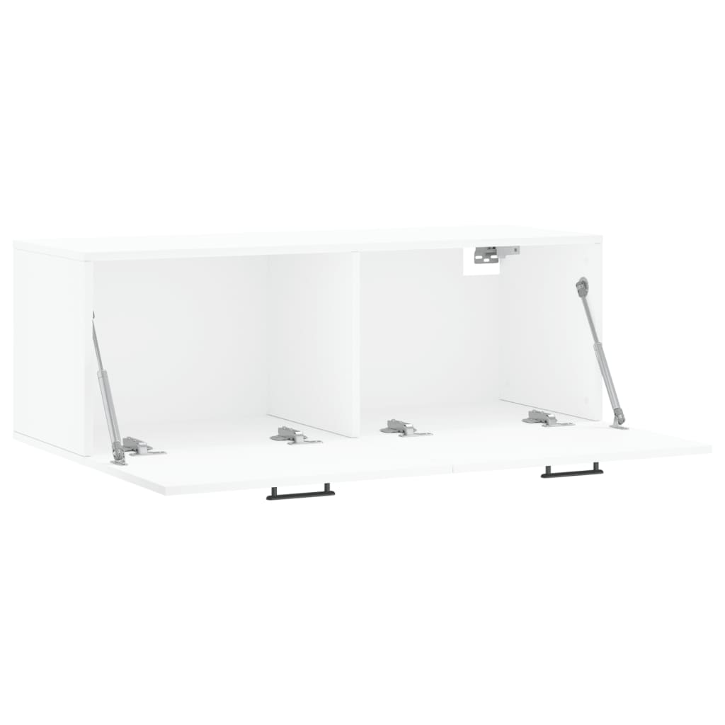 Mobile a Parete Bianco 100x36,5x35 cm in Legno Multistrato 830140