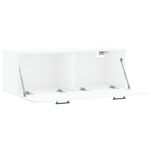 Mobile a Parete Bianco 100x36,5x35 cm in Legno Multistrato 830140