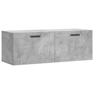 Mobile a Parete Grigio Cemento 100x36,5x35 cm Legno Multistrato 830144