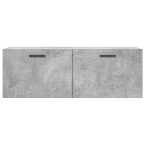 Mobile a Parete Grigio Cemento 100x36,5x35 cm Legno Multistrato 830144