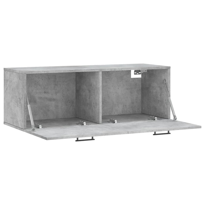 Mobile a Parete Grigio Cemento 100x36,5x35 cm Legno Multistrato 830144