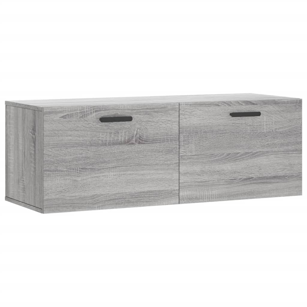 Mobile a Parete Grigio Sonoma 100x36,5x35 cm Legno Multistrato 830146