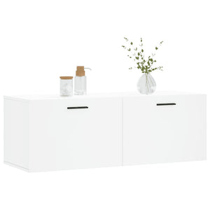 Mobile a Parete Bianco 100x36,5x35 cm in Legno Multistrato 830148