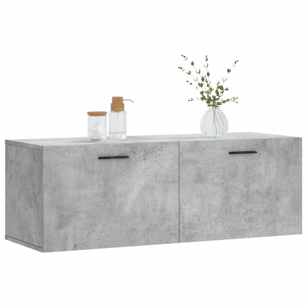 Mobile a Parete Grigio Cemento 100x36,5x35 cm Legno Multistratocod mxl 128001