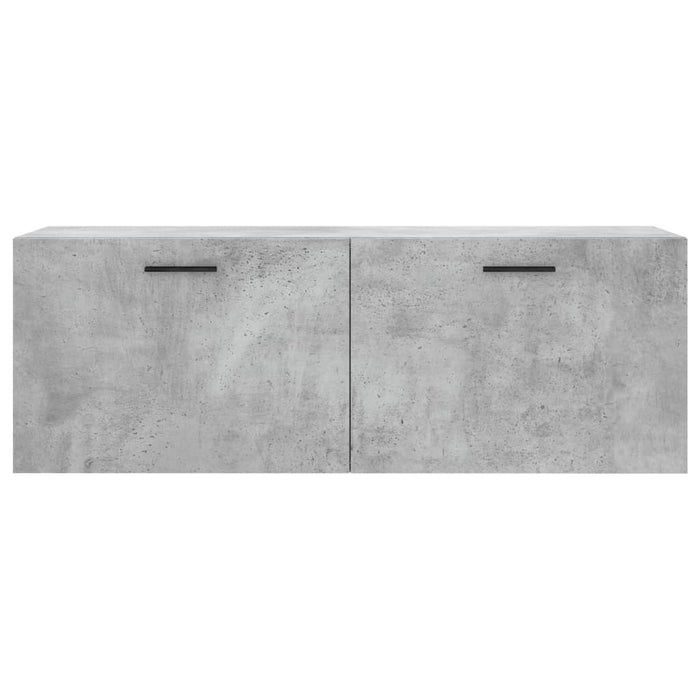 Mobile a Parete Grigio Cemento 100x36,5x35 cm Legno Multistrato 830152