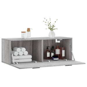 Mobile a Parete Grigio Sonoma 100x36,5x35 cm Legno Multistrato 830154