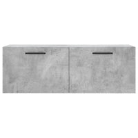 Mobile a Parete Grigio Cemento 100x36,5x35 cm Legno Multistrato 830160