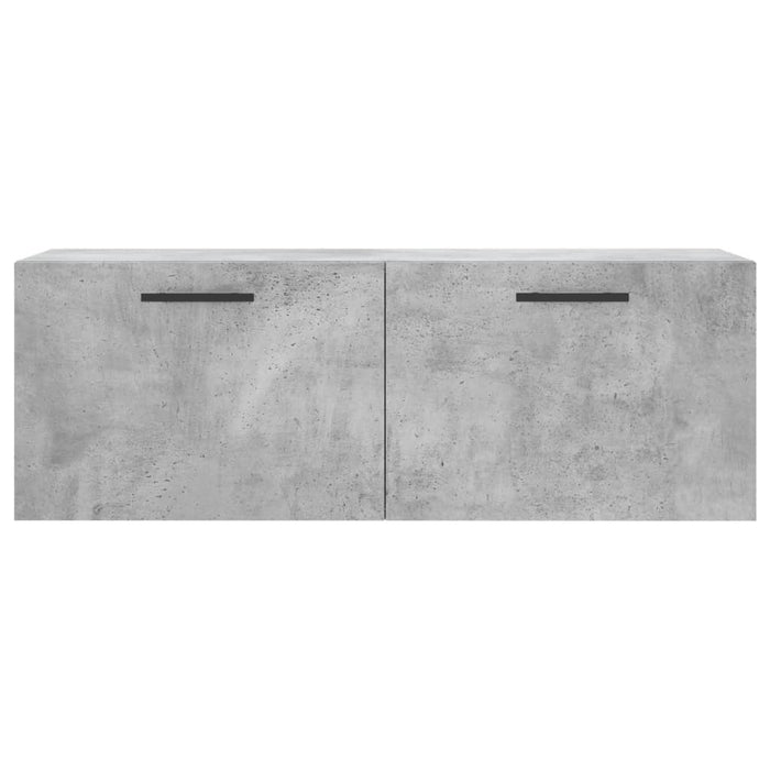 Mobile a Parete Grigio Cemento 100x36,5x35 cm Legno Multistrato 830160