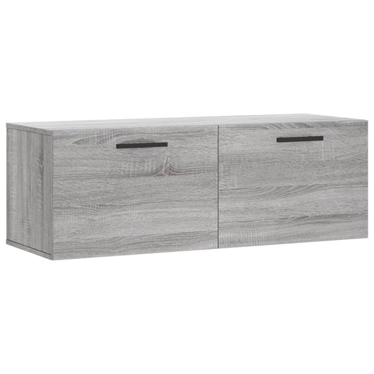 Mobile a Parete Grigio Sonoma 100x36,5x35 cm Legno Multistrato 830162