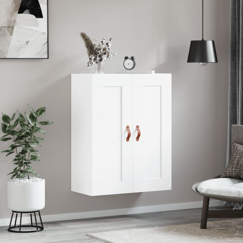 Mobile a Parete Bianco 69,5x34,90 cm in Legno Multistrato 830356