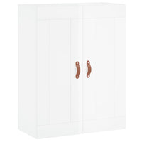 Mobile a Parete Bianco Lucido 69,5x34x90 cm Legno Multistrato 830358