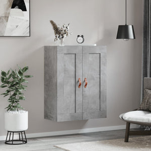 Mobile a Parete Grigio Cemento 69,5x34x90 cm Legno Multistratocod mxl 80460