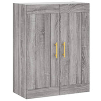 Mobile a Parete Grigio Sonoma 69,5x34x90 cm Legno Multistrato 830370