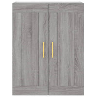 Mobile a Parete Grigio Sonoma 69,5x34x90 cm Legno Multistrato 830370