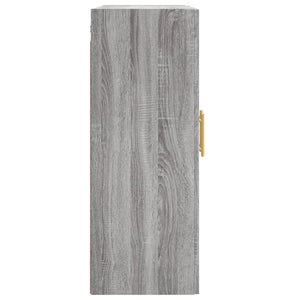 Mobile a Parete Grigio Sonoma 69,5x34x90 cm Legno Multistrato 830370