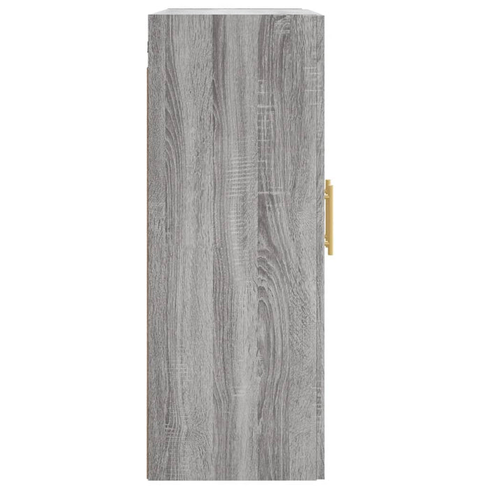 Mobile a Parete Grigio Sonoma 69,5x34x90 cm Legno Multistrato 830370