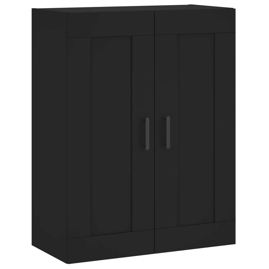 Mobile a Parete Nero 69,5x34,90 cm in Legno Multistrato 830389