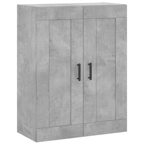 Mobile a Parete Grigio Cemento 69,5x34x90 cm Legno Multistrato 830392