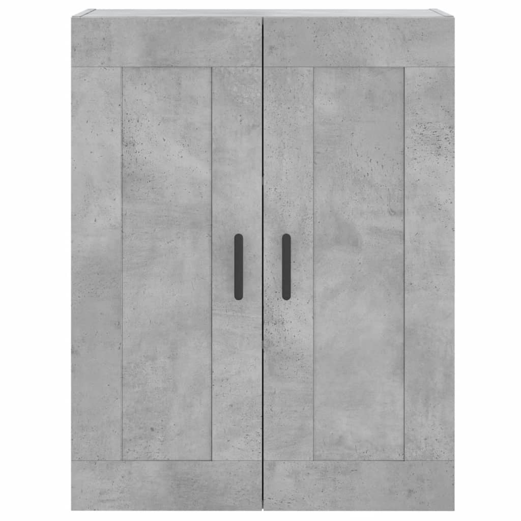 Mobile a Parete Grigio Cemento 69,5x34x90 cm Legno Multistrato 830392