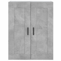 Mobile a Parete Grigio Cemento 69,5x34x90 cm Legno Multistrato 830392