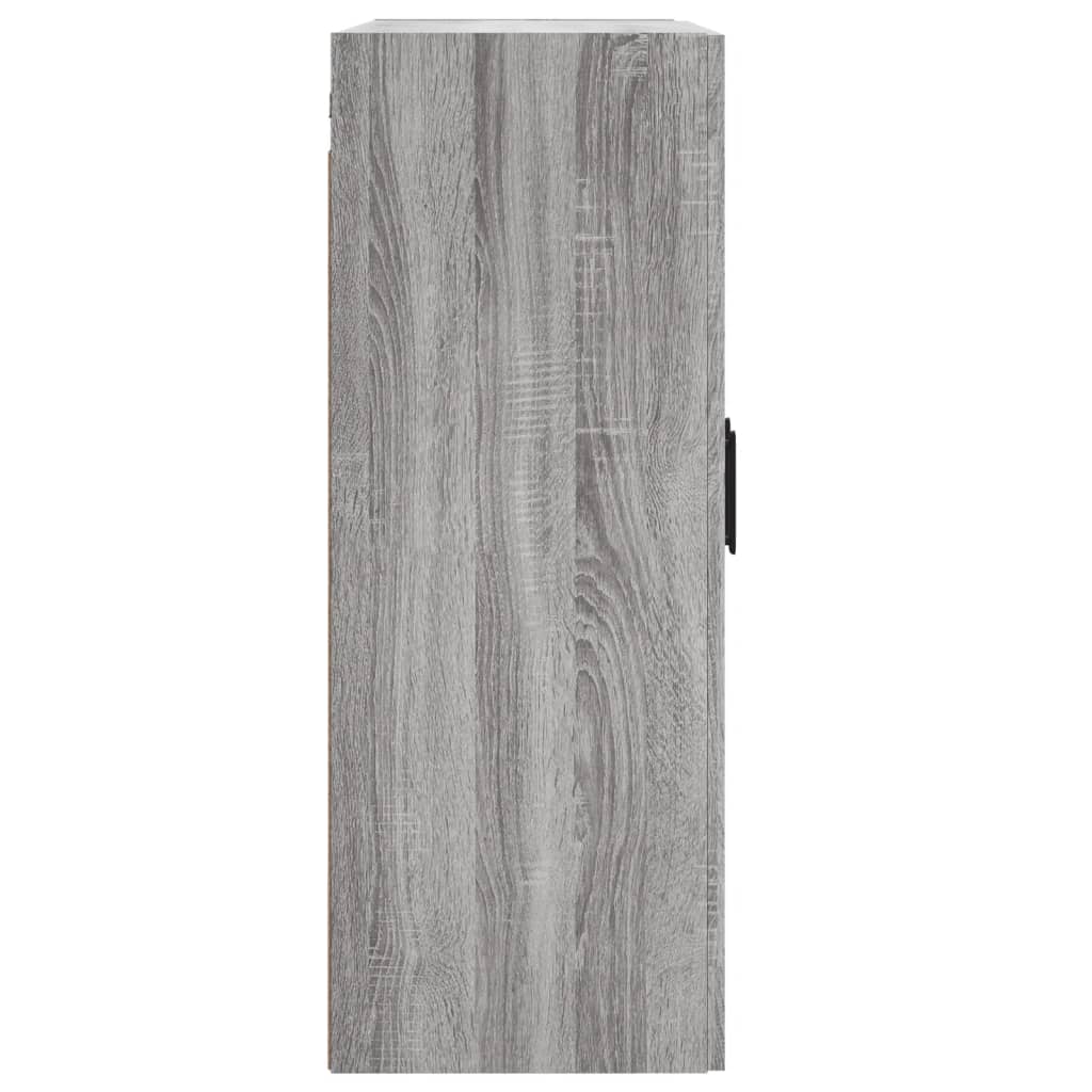 Mobile a Parete Grigio Sonoma 69,5x34x90 cm Legno Multistrato 830394