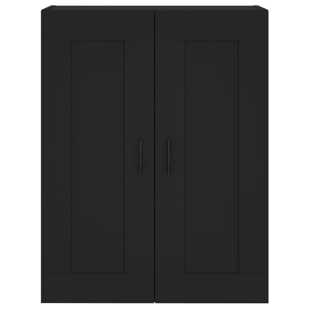 Mobile a Parete Nero 69,5x34,90 cm in Legno Multistrato 830397