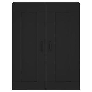 Mobile a Parete Nero 69,5x34,90 cm in Legno Multistrato 830397