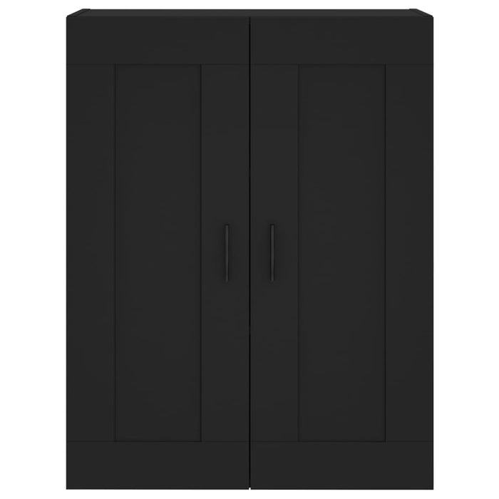 Mobile a Parete Nero 69,5x34,90 cm in Legno Multistrato 830397